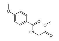 methyl 2-[(4-methoxybenzoyl)amino]acetate Structure