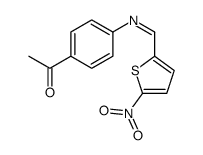1-[4-[(5-nitrothiophen-2-yl)methylideneamino]phenyl]ethanone结构式