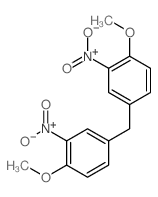 1-methoxy-4-[(4-methoxy-3-nitro-phenyl)methyl]-2-nitro-benzene Structure