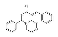 5-morpholin-4-yl-1,5-diphenylpent-1-en-3-one结构式
