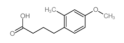 4-(4-甲氧基-2-甲基-苯基)-丁酸结构式