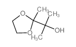 2-(2-methyl-1,3-dioxolan-2-yl)propan-2-ol结构式