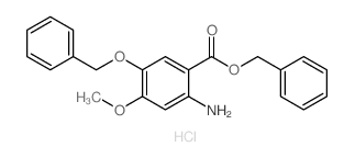 2-氨基-5-(苄氧基)-4-甲氧基苯甲酸苄酯盐酸盐结构式