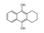 1,2,3,4-tetrahydro-anthracene-9,10-diol结构式