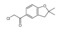 2-chloro-1-(2,2-dimethyl-3H-1-benzofuran-5-yl)ethanone Structure