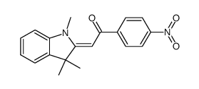 1,3,3-trimethyl-2(p-nitrophenacylidene)indoline Structure