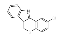 2-Chlor<1>benzothiopyrano<4,3-b>indol Structure
