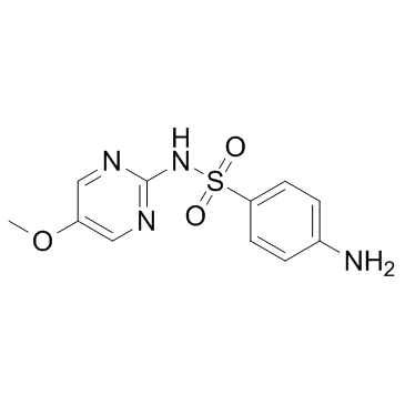 磺胺对甲氧嘧啶结构式