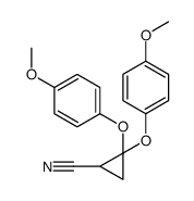 2,2-bis(4-methoxyphenoxy)cyclopropane-1-carbonitrile结构式