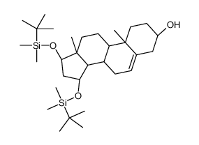 (3β,15α,17β)-15,17-双-O-(叔丁基二甲基硅氧基)雄甾-5-烯-3-醇结构式