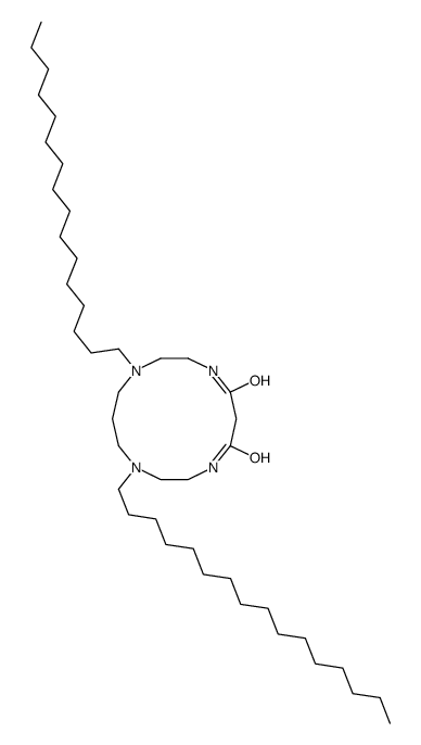 1,11-dihexadecyl-1,4,8,11-tetrazacyclotetradecane-5,7-dione Structure