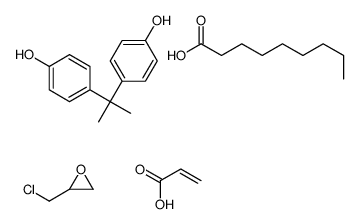 2-(chloromethyl)oxirane,4-[2-(4-hydroxyphenyl)propan-2-yl]phenol,nonanoic acid,prop-2-enoic acid Structure