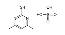 4,6-dimethyl-2-thioxo-(1H)-pyrimidinediylium sulphate Structure