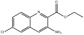 3-氨基-6-氯喹啉-2-羧酸乙酯结构式