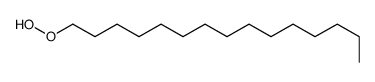1-hydroperoxypentadecane Structure