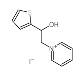 Pyridinium,1-[2-hydroxy-2-(2-thienyl)ethyl]-, iodide (1:1)结构式