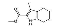 methyl 3-methyl-4,5,6,7-tetrahydro-1H-indole-2-carboxylate结构式
