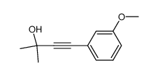 4-(3-Methoxyphenyl)-2-methyl-3-butyn-2-ol结构式