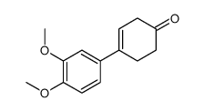 4-(3,4-dimethoxyphenyl)cyclohex-3-en-1-one结构式