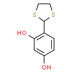 1,3-Benzenediol, 4-(1,3-dithiolan-2-yl)- (9CI)结构式