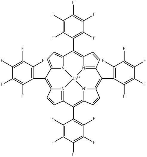 内消旋 - 四(五氟苯基)卟吩锌结构式