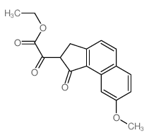 ethyl 2-(8-methoxy-1-oxo-2,3-dihydrocyclopenta[a]naphthalen-2-yl)-2-oxoacetate结构式