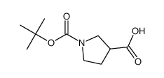 PYRROLIDINE-1,3-DICARBOXYLIC ACID1-TERT-BUTYL ESTER Structure