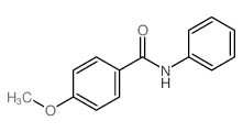 4-甲氧基-N-苯基苯甲酰胺结构式
