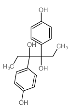3,4-Bis(p-hydroxyphenyl)-3,4-hexanediol Structure