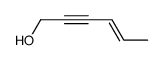 (4E)-hex-4-en-2-yn-1-ol结构式