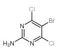 5-溴-4,6-二氯嘧啶-2-胺结构式