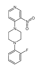 1-(2-fluorophenyl)-4-(3-nitropyridin-4-yl)piperazine Structure