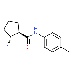 Cyclopentanecarboxamide, 2-amino-N-(4-methylphenyl)-, trans- (9CI) Structure