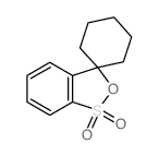Spiro(3H-2,1-benzoxathiole-3,1-cyclohexane), 1,1-dioxide结构式