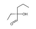 (2R)-2-ethyl-2-hydroxypentanal Structure