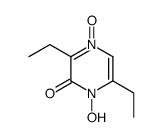 2-Pyrazinol,3,6-diethyl-,1,4-dioxide(9CI) Structure