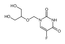 5-Fluoro-1-[[2-hydroxy-1-(hydroxymethyl)-ethoxy]methyl]-uracil结构式
