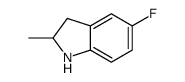 5-氟-2-甲基吲哚啉结构式