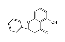(2R)-5-hydroxy-2-phenyl-2,3-dihydrochromen-4-one Structure
