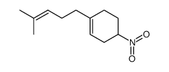 1-(4-methylpent-3-enyl)-4-nitrocyclohexene结构式