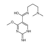 2-Amino-N-(3-(dimethylamino)propyl)-4-methoxy-5-pyrimidinecarboxamide结构式