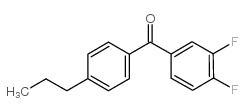 3,4-DIFLUORO-4'-N-PROPYLBENZOPHENONE Structure