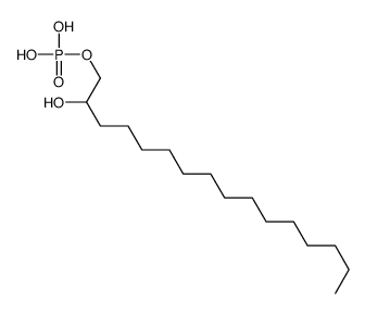1,2-十六烷二醇-1-(二氢磷酸酯)结构式