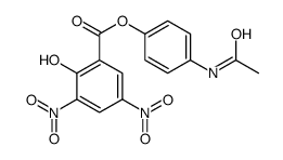(4-acetamidophenyl) 2-hydroxy-3,5-dinitrobenzoate Structure