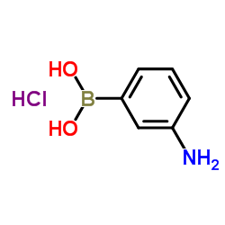 3-氨基苯硼酸盐酸盐结构式
