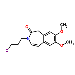 3-(3-Chloropropyl)-1,3-dihydro-7,8-dimethoxy-2H-3-benzazepin-2-one Structure