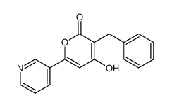 3-benzyl-4-hydroxy-6-[3]pyridyl-pyran-2-one结构式