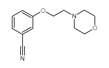 3-(2-吗啉-4-基乙氧基)苯甲腈结构式