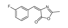 4-[(3-氟苯基)亚甲基]-2-甲基-5(4h)-噁唑酮结构式