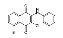 2-anilino-5-bromo-3-chloro-[1,4]naphthoquinone结构式